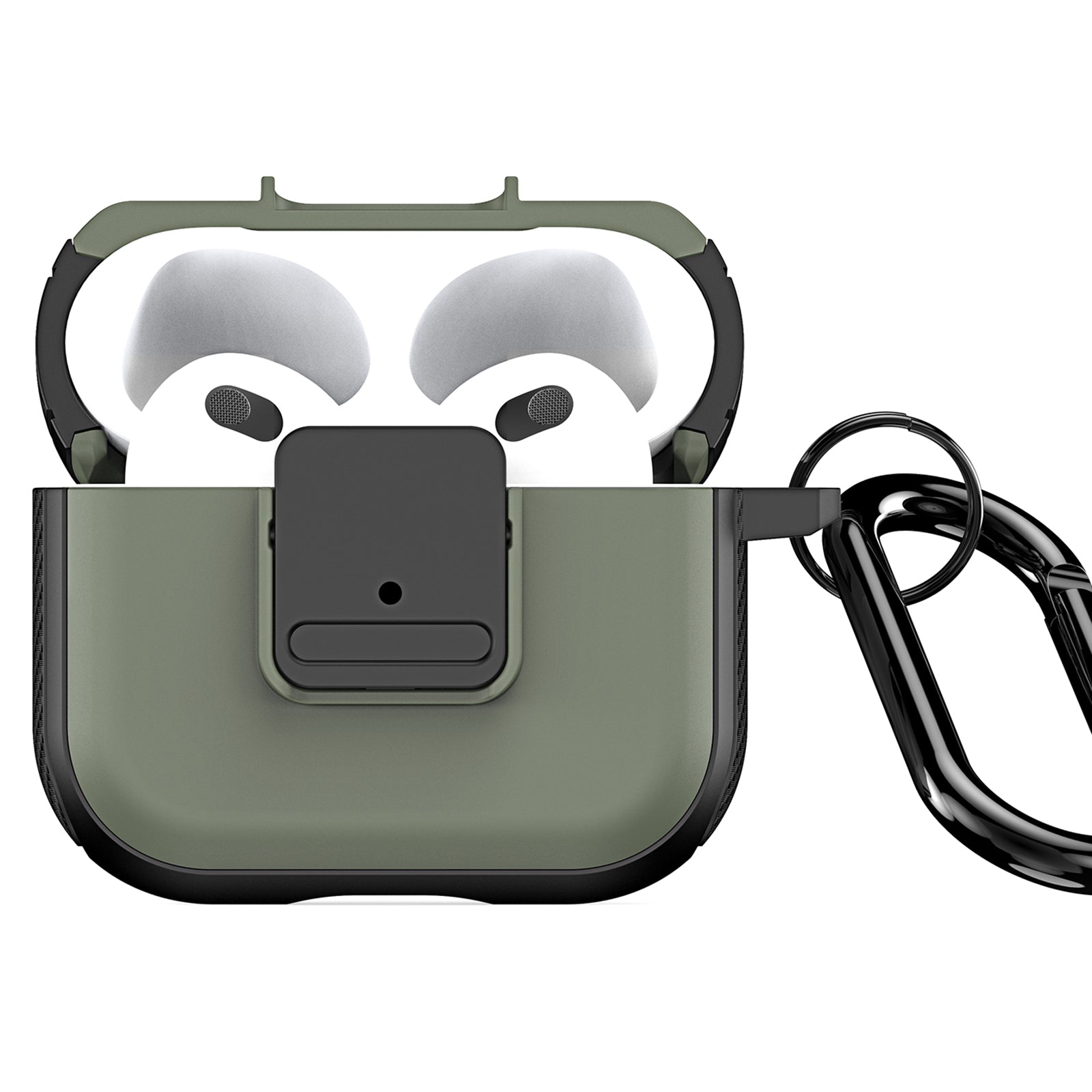 DUX DUCIS PECJ Series for Apple AirPods 3 Earphone Case Cover TPU and PC Material with Carabiner DUX DUCIS PECJ Series for Apple AirPods 3 Earphone Case Cover TPU and PC Material with Carabiner